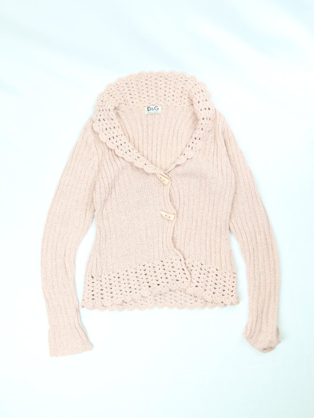 Women's Dolce & Gabbana Ribbed Knit Cardigan Size Small